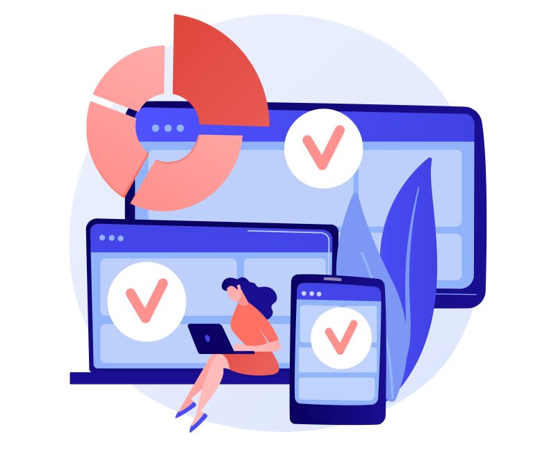 Log in into several devices. Responsive app design. Wifi zone for gadgets. Online communication, social networking, web connection. Initialize sign up. Vector isolated concept metaphor illustration.